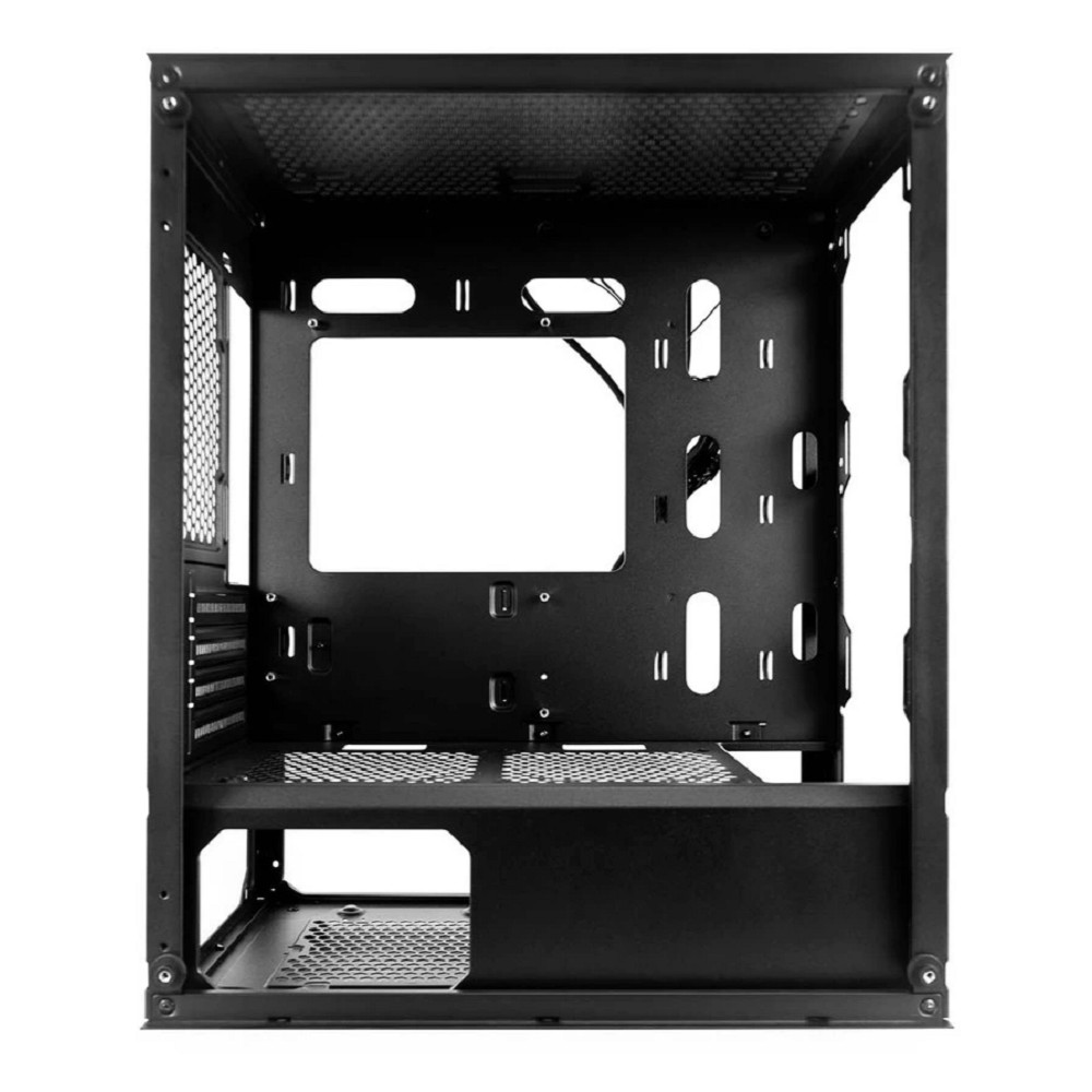 1STPLAYER Корпус TRILOBITE T3-G Black / mATX, TG / 4x 120mm LED fans inc. / T3-G-BK-4F1