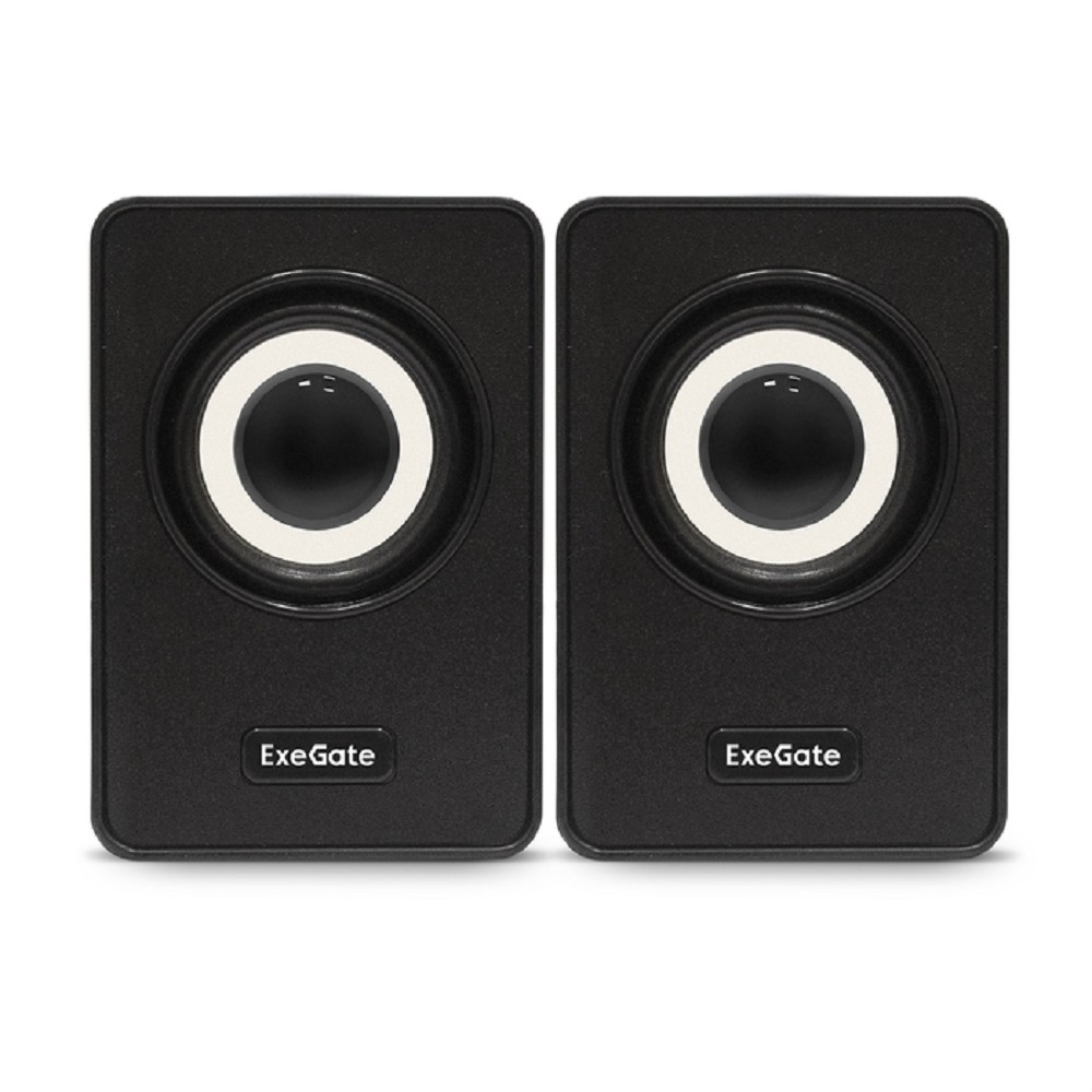 Exegate EX287054RUS Акустическая система 2.0 ExeGate Disco 120 (питание USB, 2х3Вт (6Вт RMS), 100-20000Гц, черный)