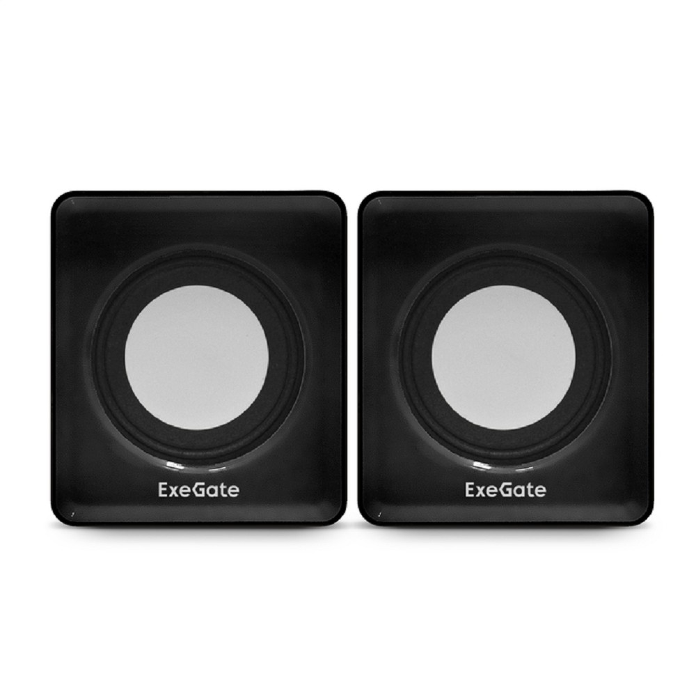 Exegate EX287057RUS Акустическая система 2.0 ExeGate Disco 140 Black (питание USB, 2х3Вт (6Вт RMS), 100-20000Гц, черный)