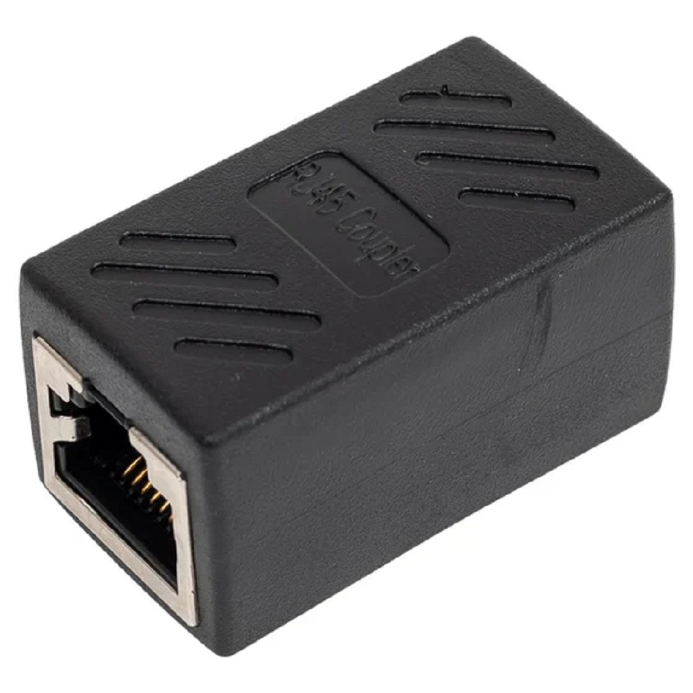 VCOM CT251S Модуль RJ-45 (F) RJ-45(F) ,FTP, проходной, ABS пластик, черный, кат. 5e