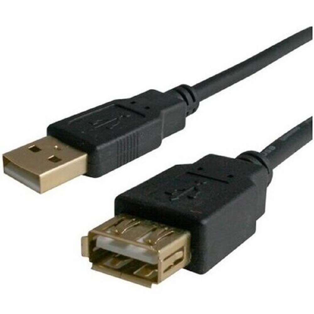 Bion Кабель удлинительный USB 2.0 AM/AF, позолоченные контакты, ферритовые кольца, 3 м, черный [BXP-CCF-USB2-AMAF-030] Bion Expert