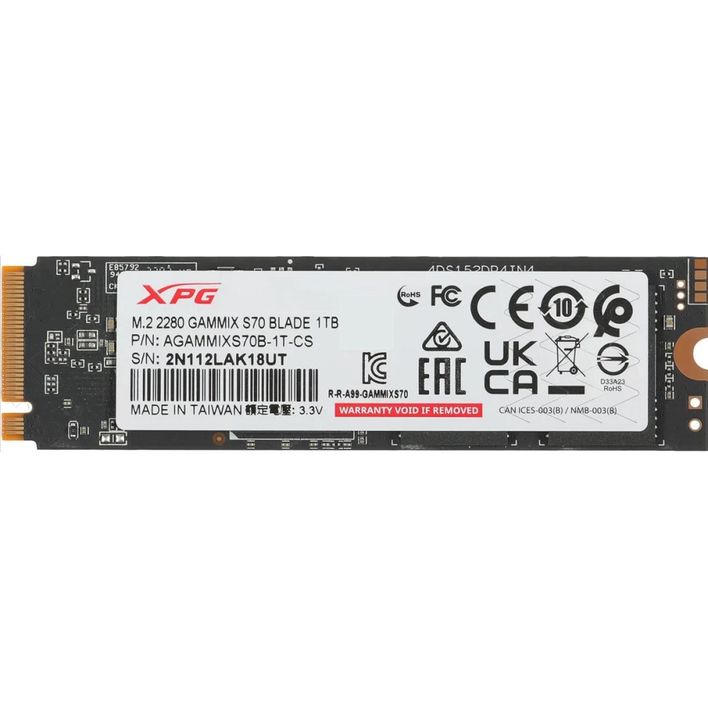 ADATA SSD GAMMIX S70 BLADE AGAMMIXS70B-1T-CS