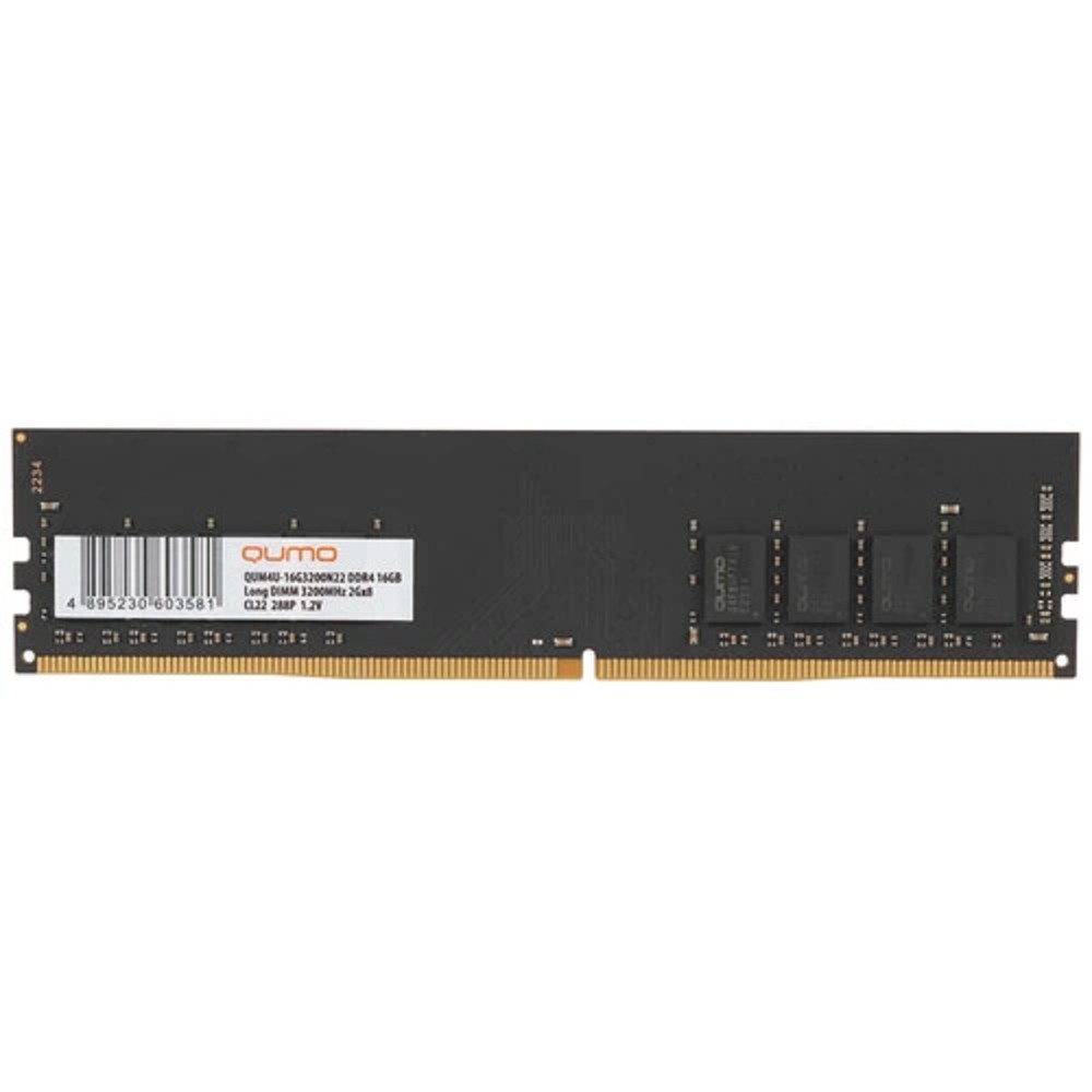QUMO DDR4 DIMM 16GB QUM4U-16G3200N22 PC4-25600, 3200MHz OEM