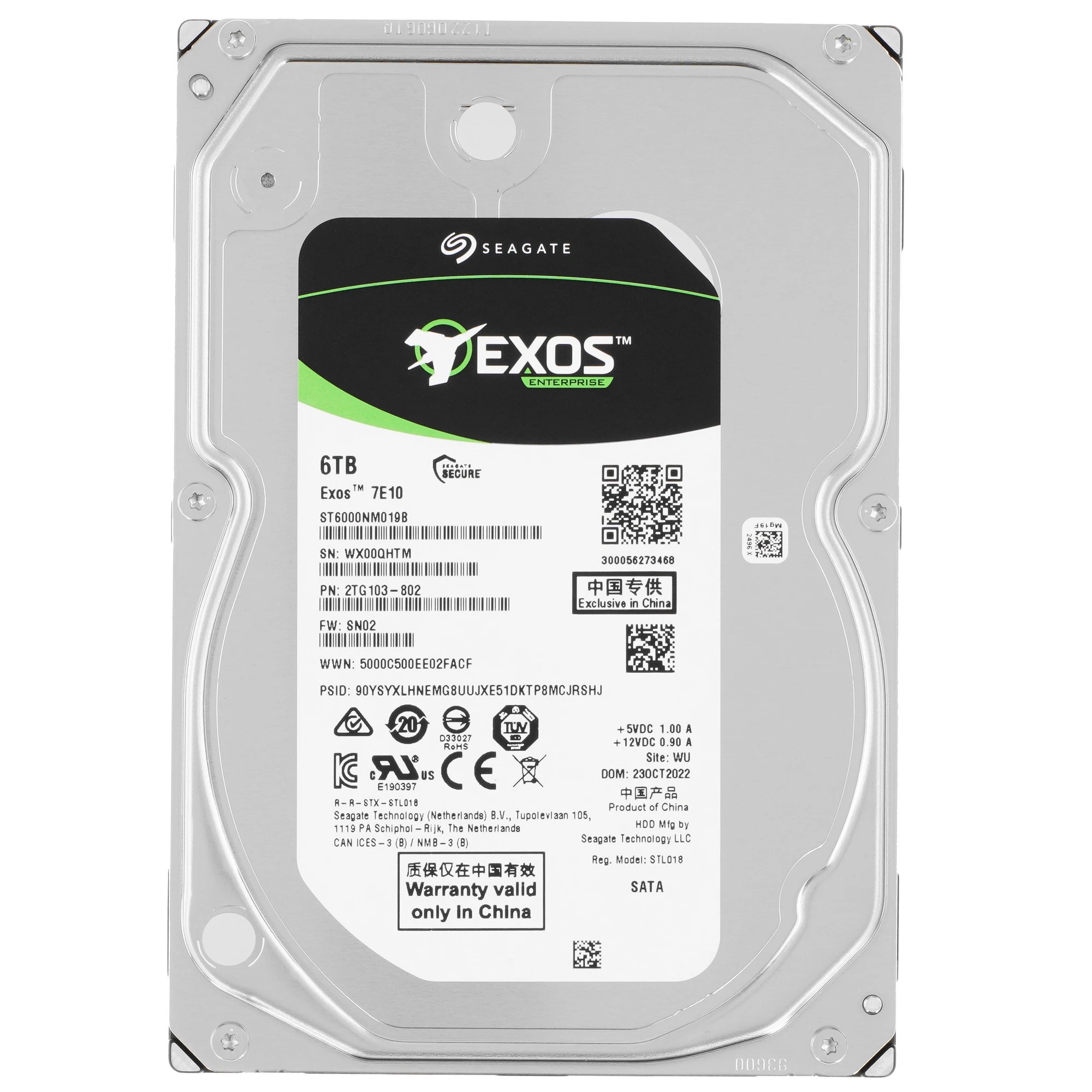 Seagate Exos 7E10 6Tb ST6000NM019B