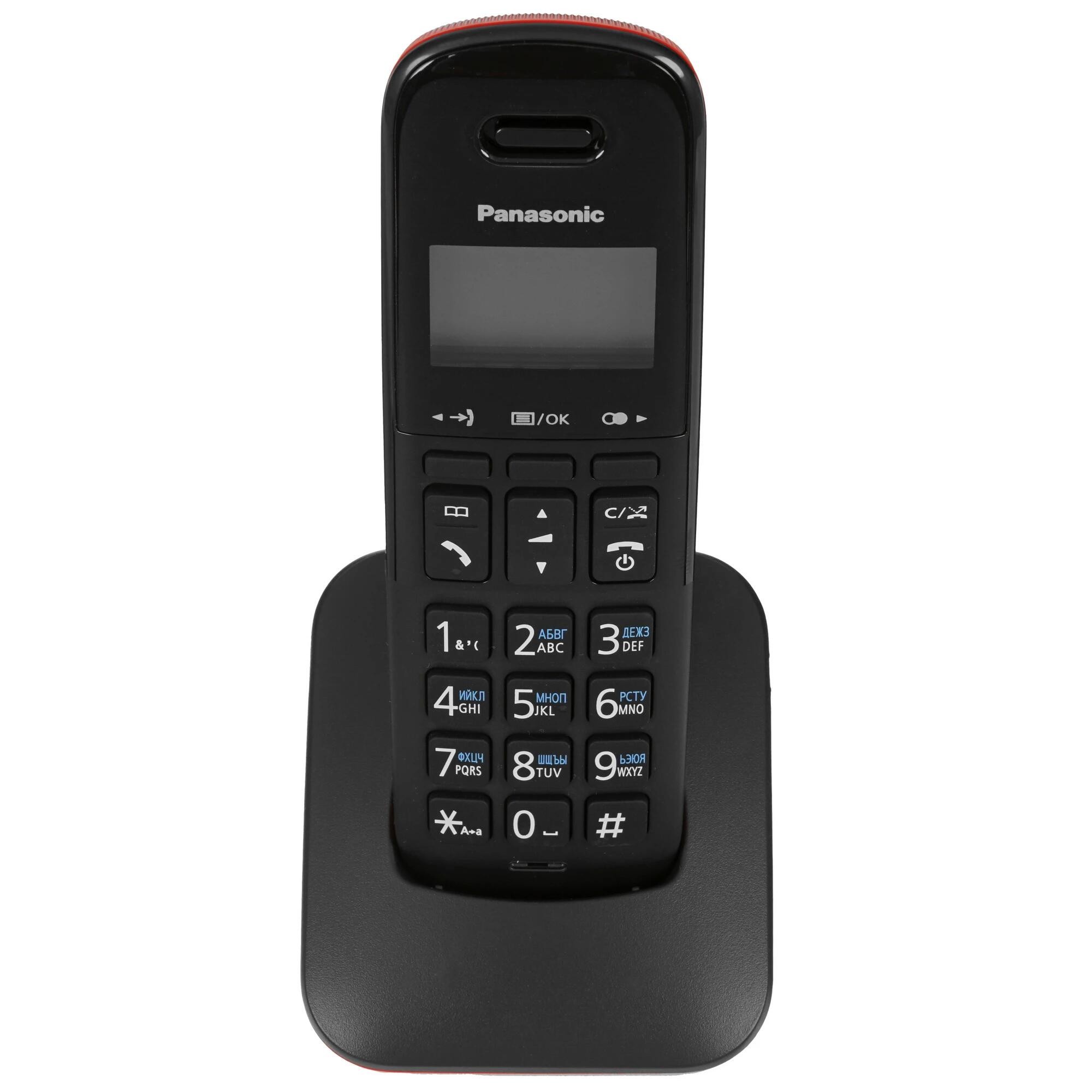Р/Телефон Dect Panasonic KX-TGB610RUR красный/черный АОН