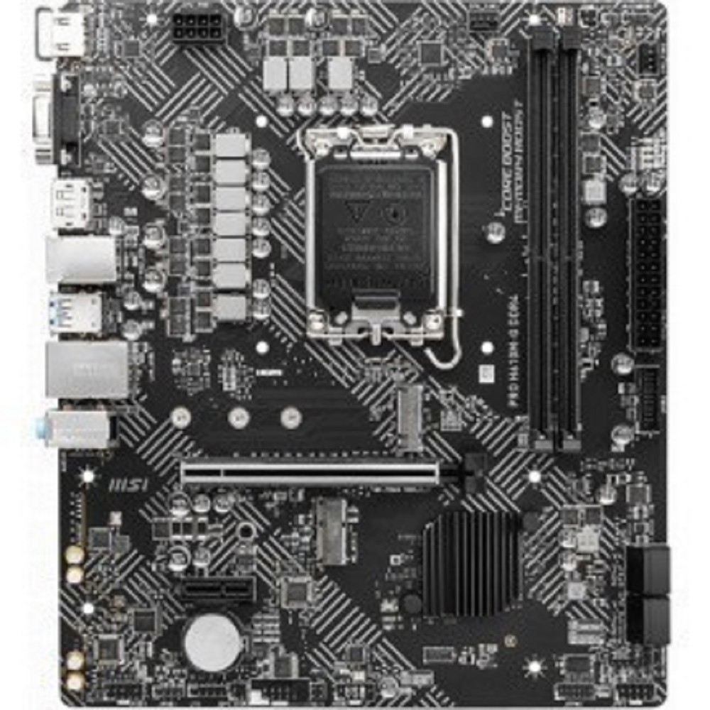 MSI PRO H610M-G DDR4 {Intel H610 LGA1700 2xDDR4-3200 1xPCIex16 4xSATA 1xM.2 HDMI VGA DP / mATX} MicroStar