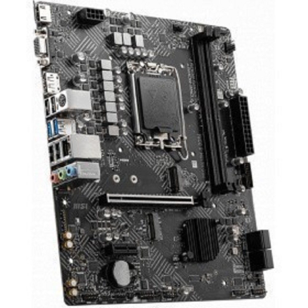 MSI PRO H610M-G DDR4 {Intel H610 LGA1700 2xDDR4-3200 1xPCIex16 4xSATA 1xM.2 HDMI VGA DP / mATX} MicroStar