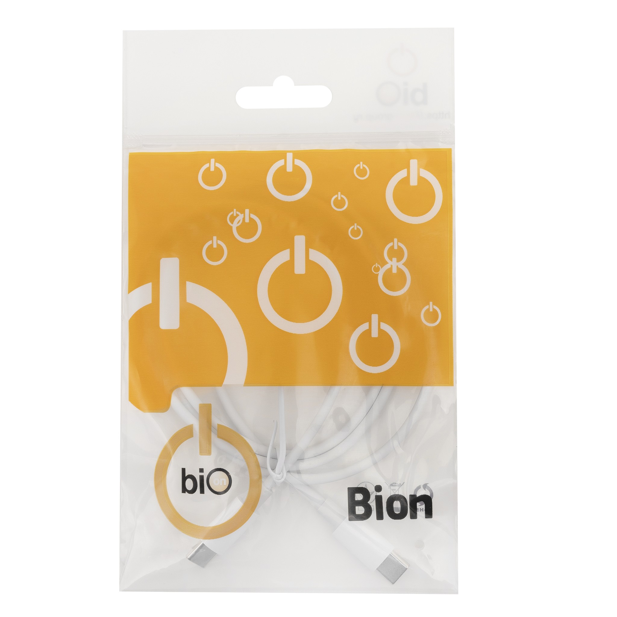 Bion Кабель для зарядки USB Type-C - USB Type-C (CM/CM), 3A, 60W, USB 2.0, 1 м, белый [BXP-CCP-USBC-CMCM-1M-W] Bion Expert