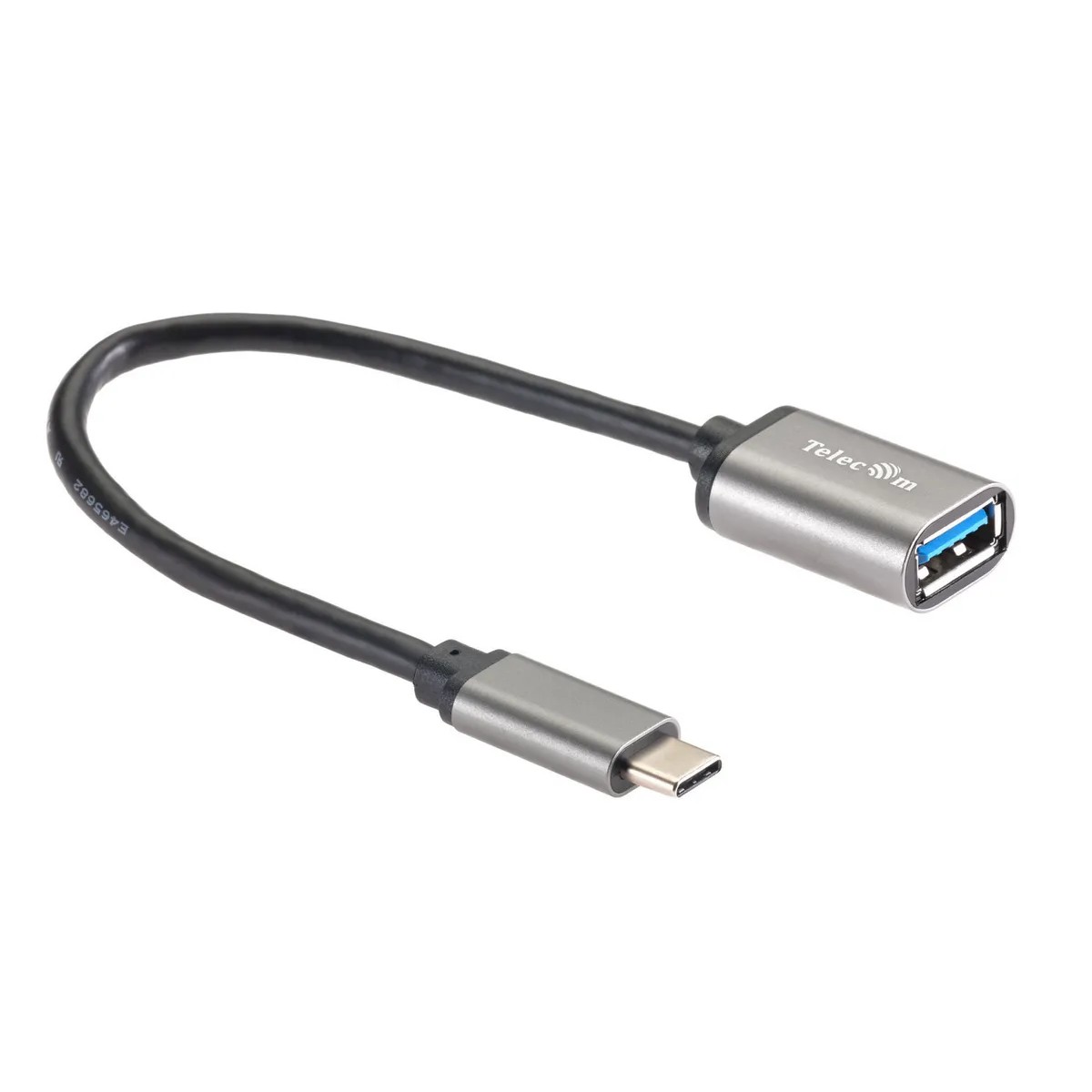 Telecom TC409M Кабель-адаптер Type-Cm --> USB 3.0 Af , OTG, 1,5A , 5,0Gbps , Alum grey 0,2m Telecom (TC409M) [6926123467206]