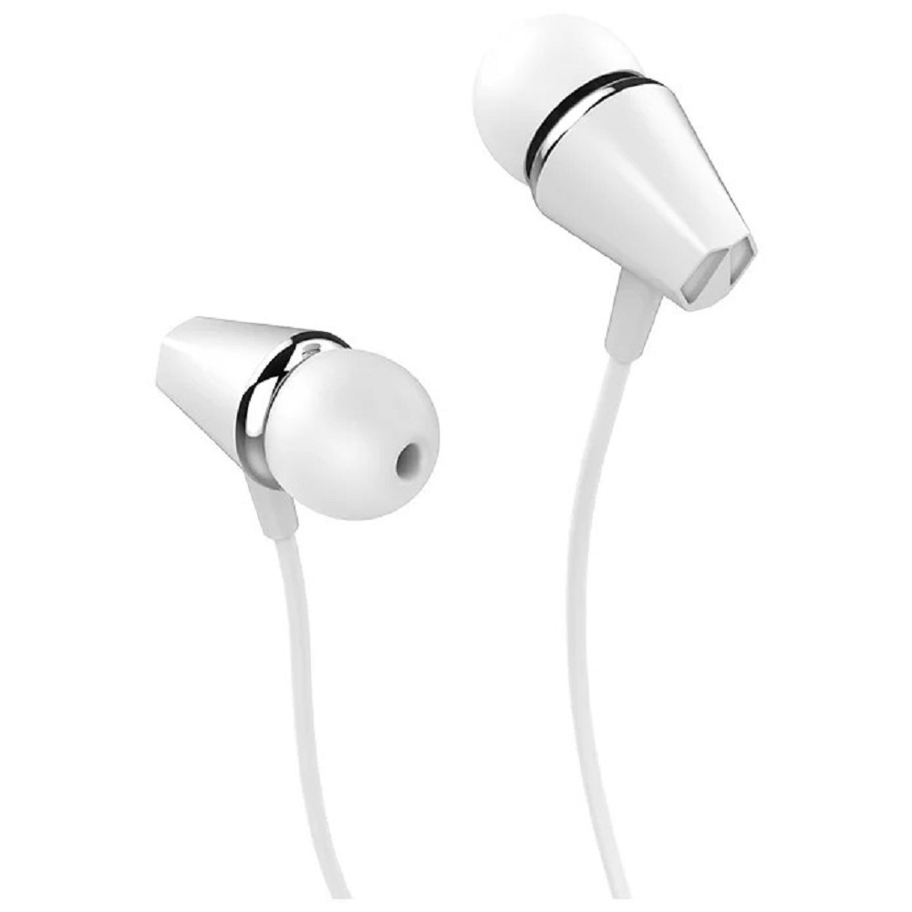 HOCO M34/ Наушники + микрофон/ Многофункциональная кнопка/ 1.2м/ 3.5 mm jack/ White арт. HC-78463