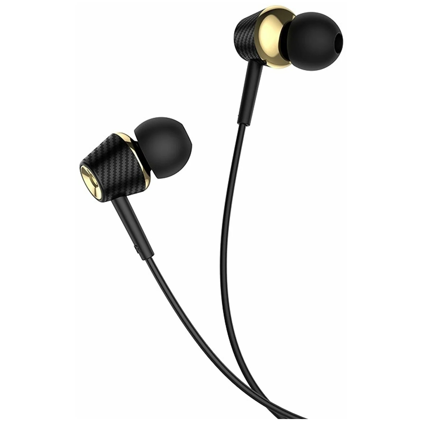 HOCO M70/ Наушники + микрофон/ Кнопка ответа/ 1.2м/ 3.5 mm jack/ Black арт. HC-17412
