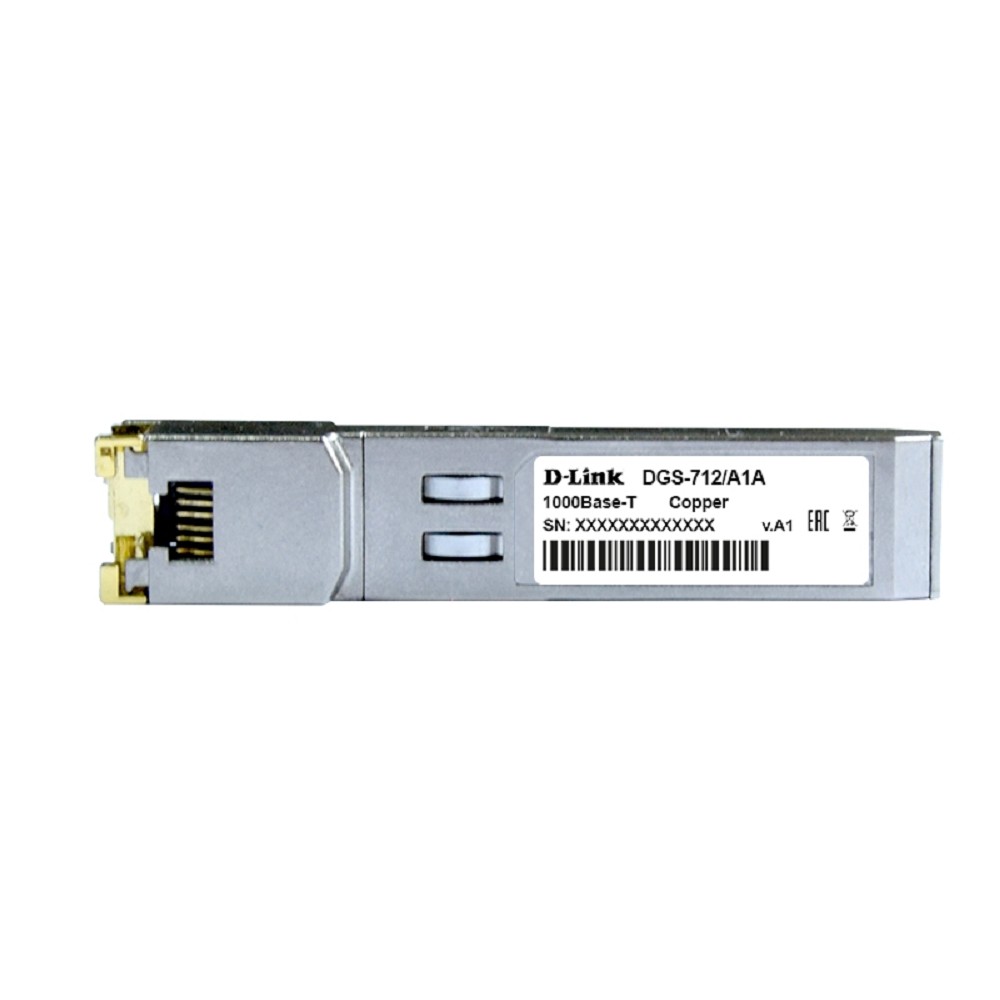 D-Link 712/A2A SFP-трансивер с 1 портом 1000Base-T (до 100 м) D-Link SMB