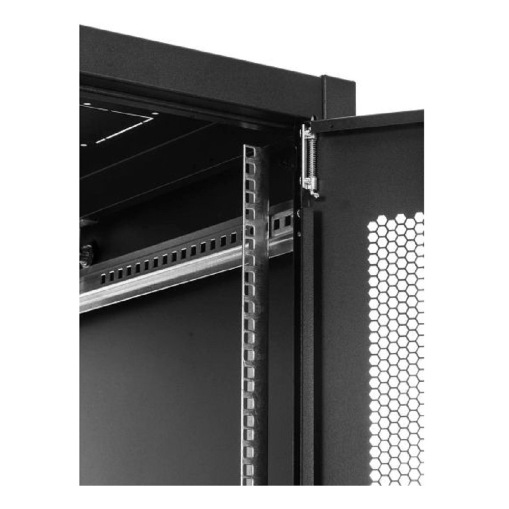ЦМО Шкаф телекоммуникационный напольный ЭКОНОМ 42U (600 x 800) дверь перфорированная 2 шт., цвет черный [ШТК-Э-42.6.8-44АА-9005]