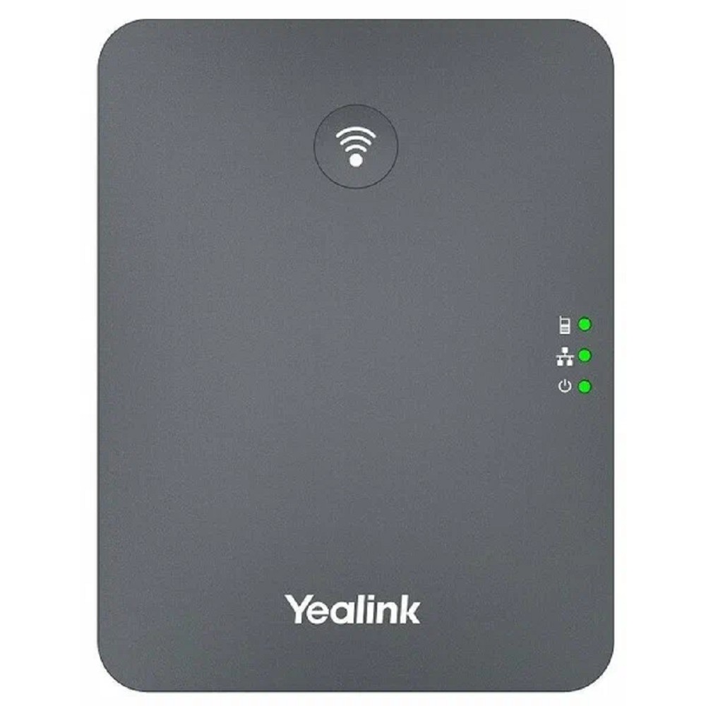 YEALINK DECT-трубка Yealink W73P DECT (база W70B+трубка W73H) до 10 SIP-аккаунтов, до 10 трубок на базу, до 20 одноврем. Вызовов