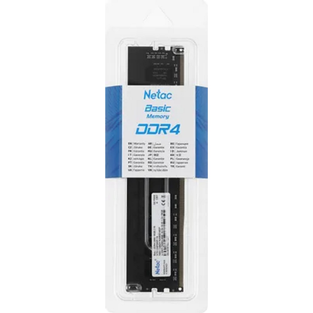 Netac Basic DIMM 16GB DDR4-2666 (PC4-21300) C19 19-19-19-43 1.2V Memory module арт. NTBSD4P26SP-16
