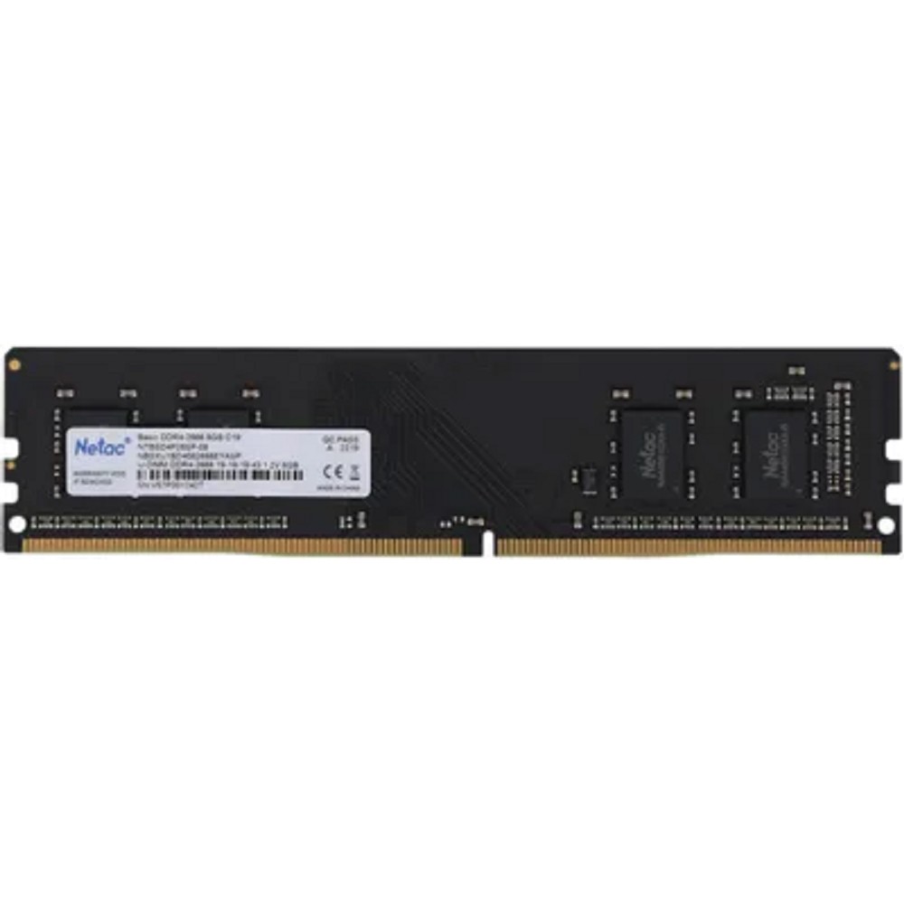 Netac Basic DIMM 8GB DDR4-2666 (PC4-21300) C19 19-19-19-43 1.2V Memory module арт. NTBSD4P26SP-08