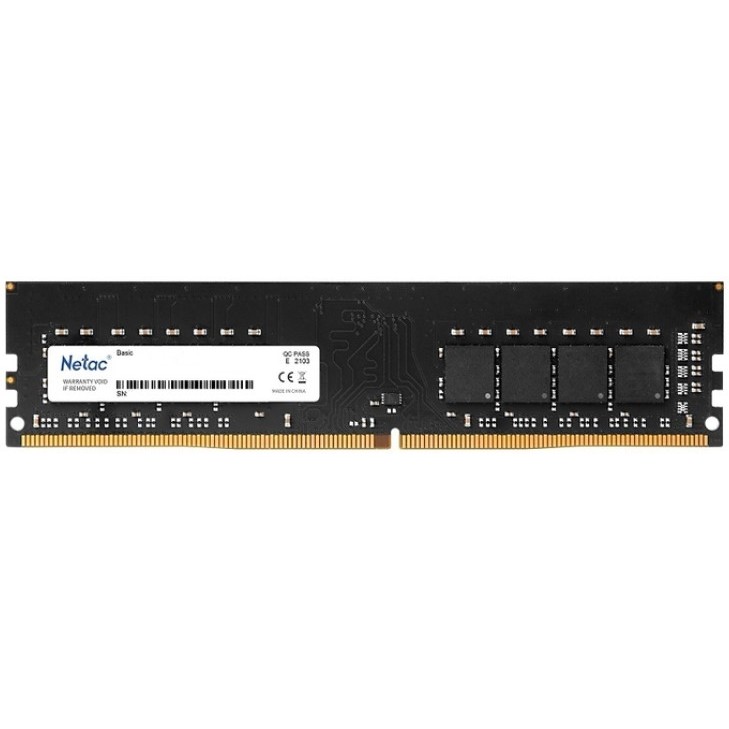 Netac Basic DIMM 4GB DDR4-2666 (PC4-21300) C19 19-19-19-43 1.2V Memory module арт. NTBSD4P26SP-04