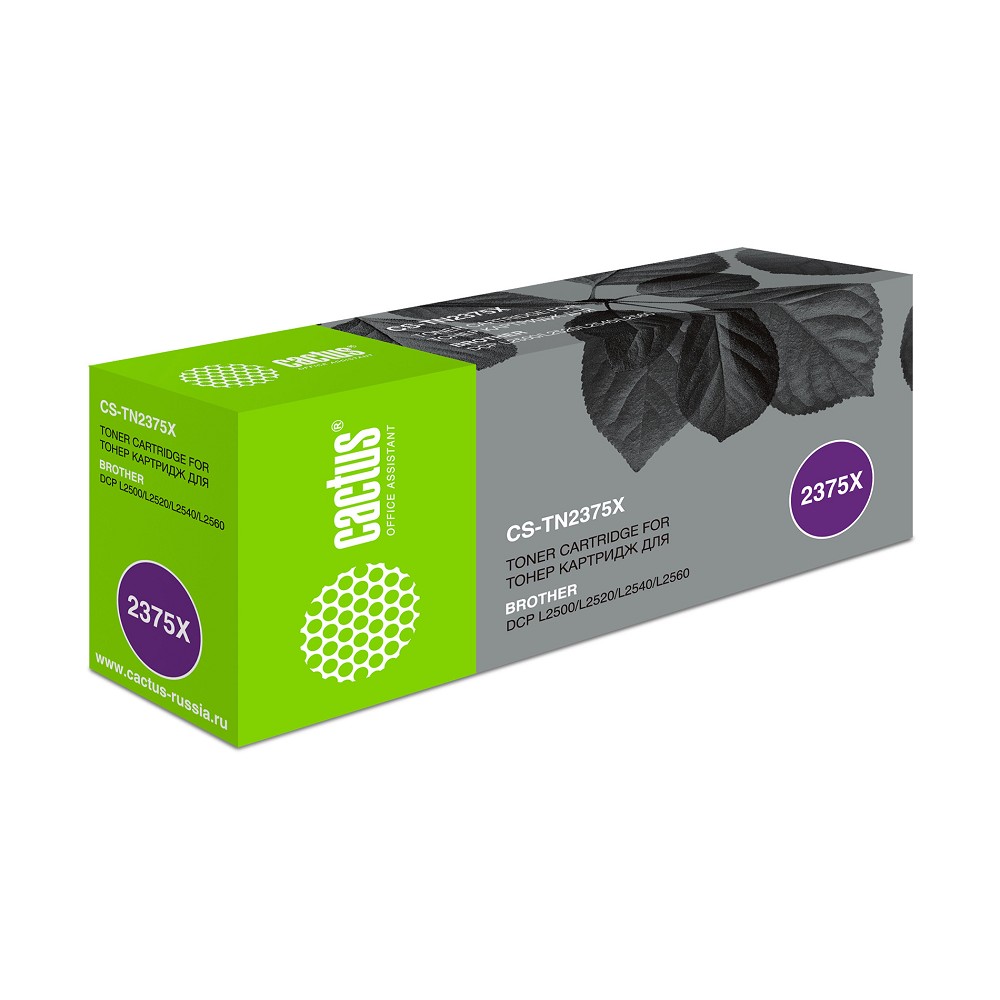 Cactus CS-TN2375X TN-2375 черный (5200стр.) для Brother DCP L2500/L2520/L2540/L2560