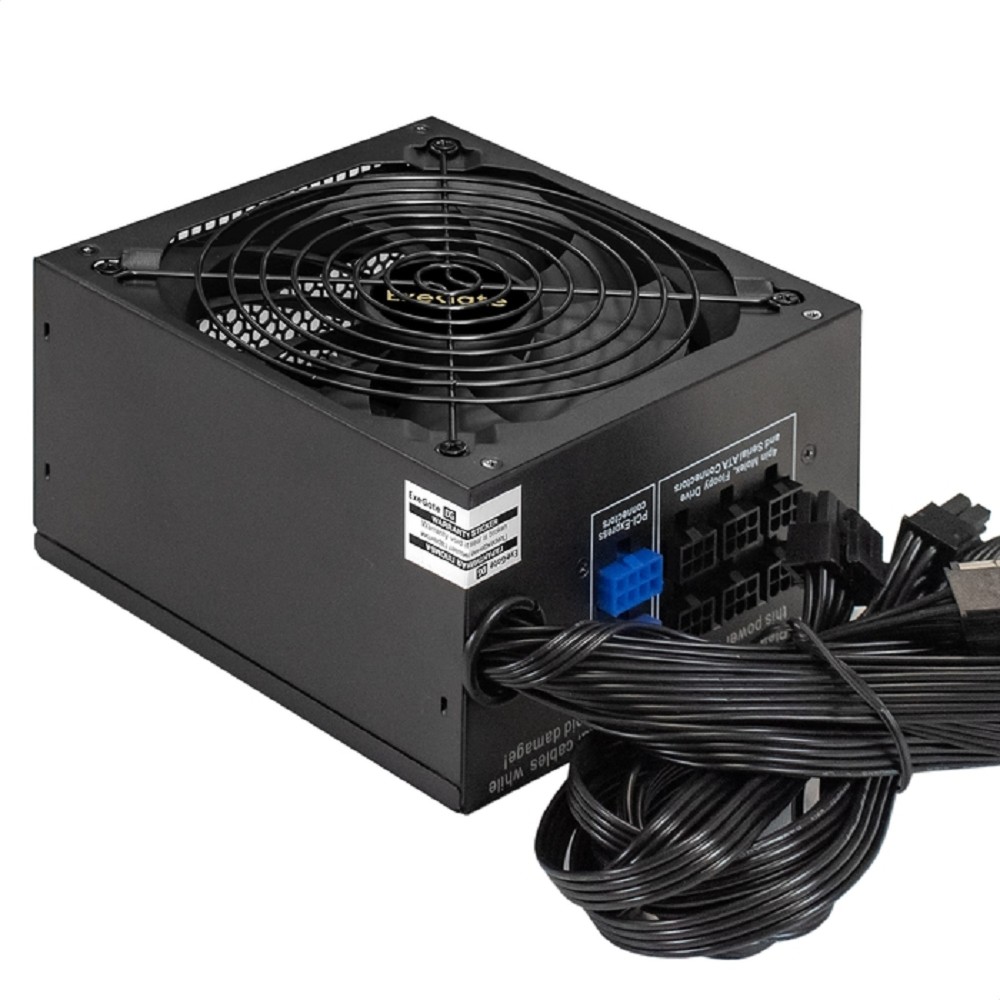 Exegate EX292336RUS Блок питания 750W ExeGate 750PPX (ATX, APFC, КПД 80% (80 PLUS), 14cm fan, 20+4pin, 2x(4+4)pin, 6xPCI-E, 10xSATA, 4xIDE, Cable Management, black, RTL)