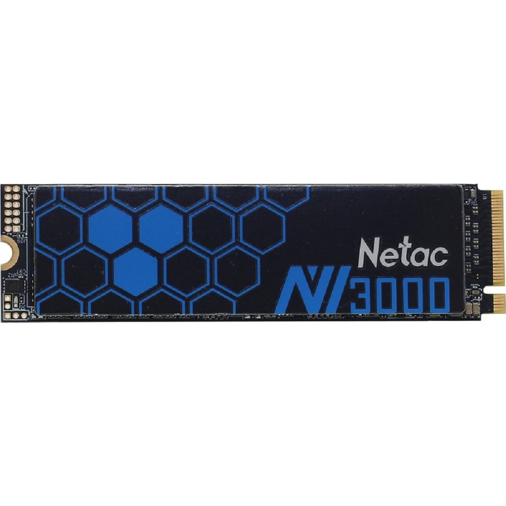 Netac SSD NV3000 1TB PCIe 3 x4 M.2 2280 NVMe 3D NAND, R/W up to 3100/2100MB/s, IOPS(R4K) 220K/160K, TBW 600TB, with heat sink, 5y wty арт. NT01NV3000-1T0-E4X