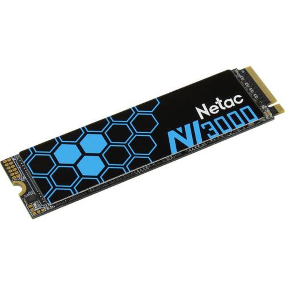 Netac SSD NV3000 1TB PCIe 3 x4 M.2 2280 NVMe 3D NAND, R/W up to 3100/2100MB/s, IOPS(R4K) 220K/160K, TBW 600TB, with heat sink, 5y wty арт. NT01NV3000-1T0-E4X