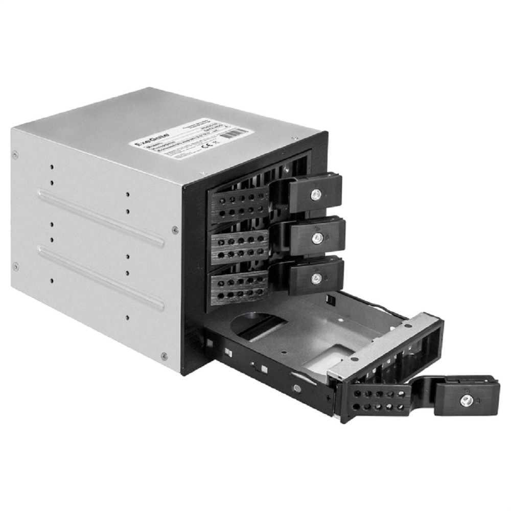 Exegate EX291657RUS Корзина для HDD ExeGate HS435-02 (универсальная, на 4*3,5"/2.5" SATA HDD, занимает 3*5,25" отсека, RTL)