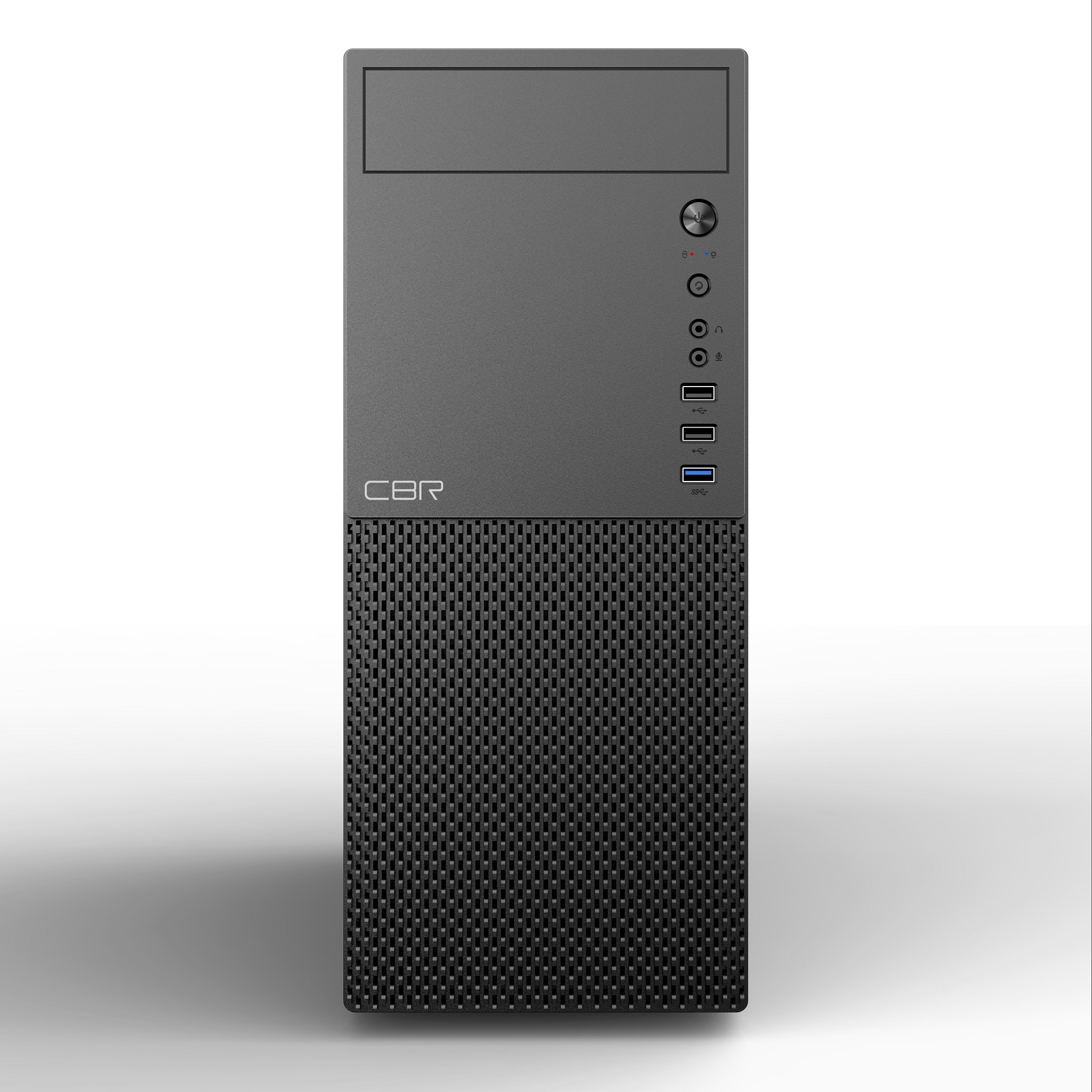 CBR Корпус ATX Miditower E188, без БП, 1*USB 3.0, 2*USB 2.0, HD Audio+Mic, Black [PCC-ATX-E188-USB31-USB22-WPSU]