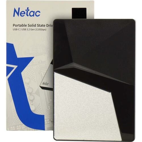 Netac Z7S 480GB USB 3.2 Gen 2 Type-C External SSD, R/W up to 550MB/480MB/s,with USB-C to USB-A cable and USB-A to USB-C adapter 3Y wty арт. NT01Z7S-480G-32BK