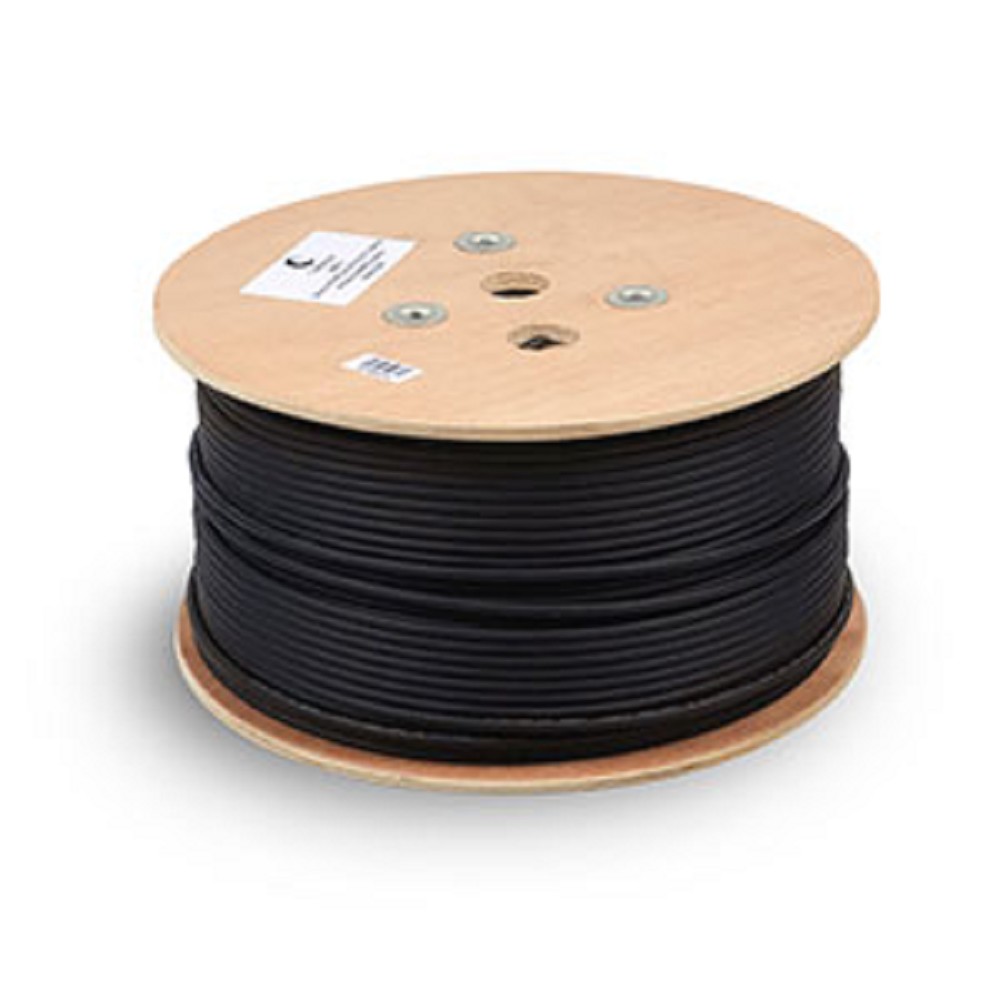 Cabeus FTP-4P-Cat.5e-SOLID-OUT-LSZH-UV Кабель витая пара экран FTP (F/UTP), категория 5e, 4 пары (24 AWG), однож., экран - фольга, внутр. и внеш. (+75 C - 40 C), LSZH-UV (305 м) 305м