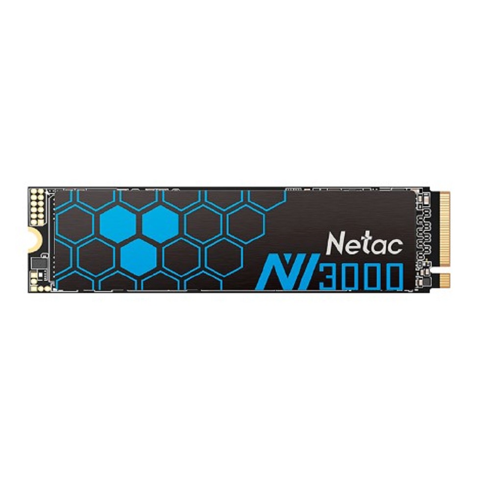 Netac SSD NV3000 500GB PCIe 3 x4 M.2 2280 NVMe 3D NAND, R/W up to 3100/2100MB/s, IOPS(R4K) 200K/150K, TBW 300TB, with heat sink, 5y wty арт. NT01NV3000-500-E4X