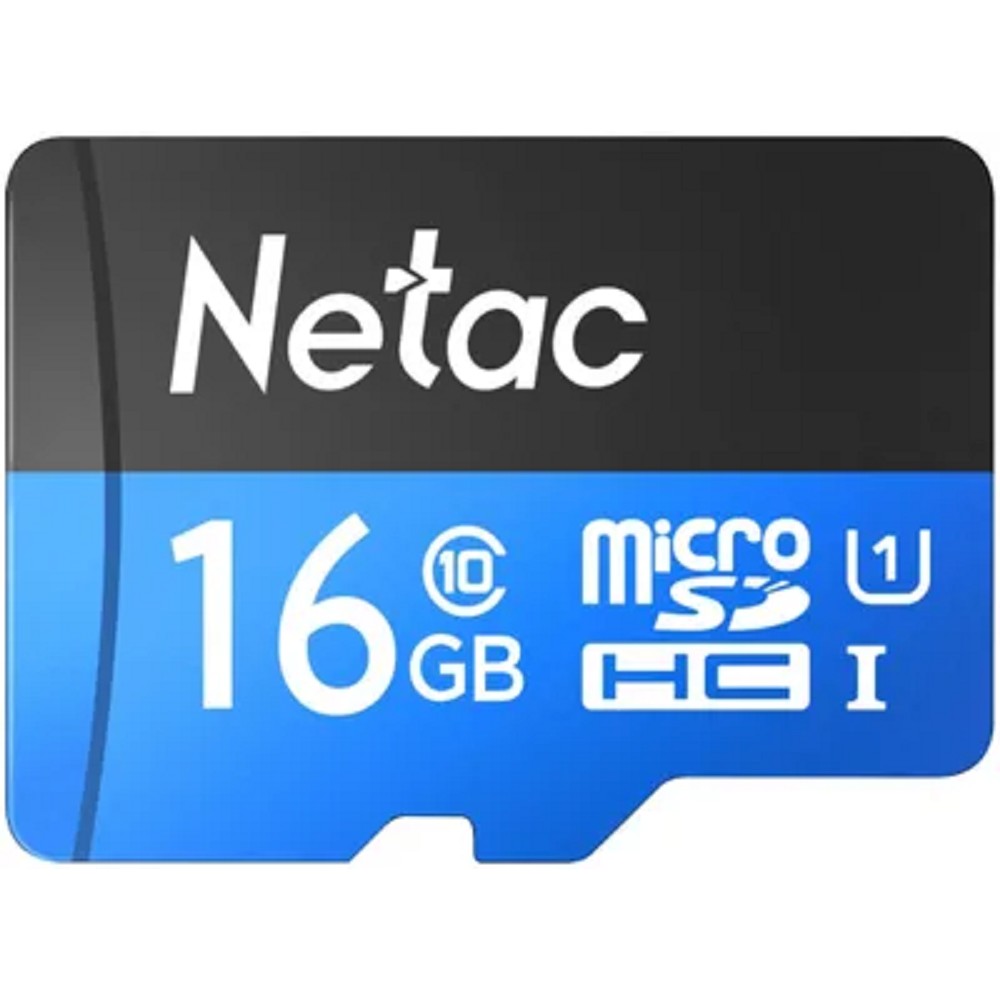 Netac P500 Standard 16GB MicroSDHC U1/C10 up to 90MB/s, retail pack card only арт. NT02P500STN-016G-S