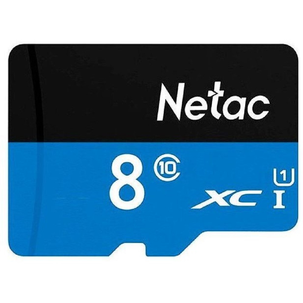 Netac P500 Standard 8GB MicroSDHC C10 up to 20MB/s, retail pack card only арт. NT02P500STN-008G-S