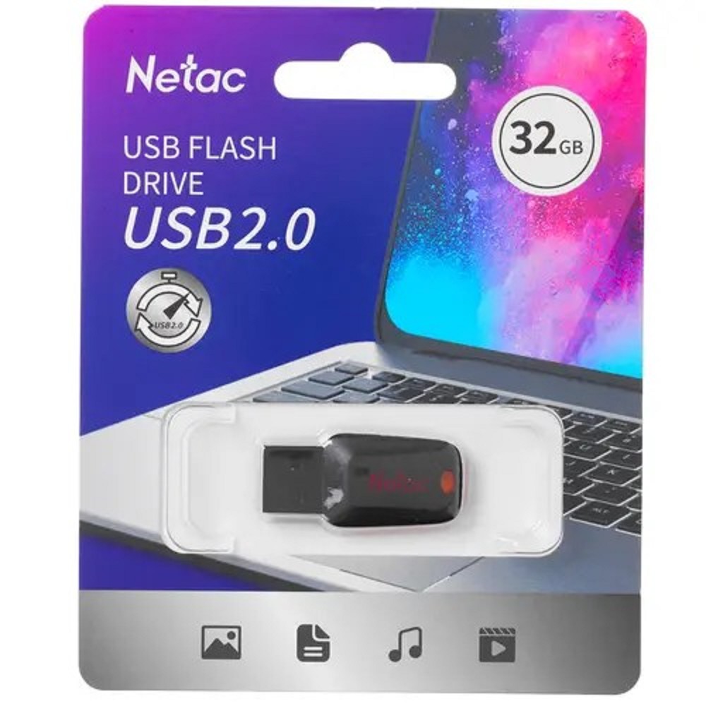 Netac U197 mini 32GB USB2.0 Flash Drive арт. NT03U197N-032G-20BK