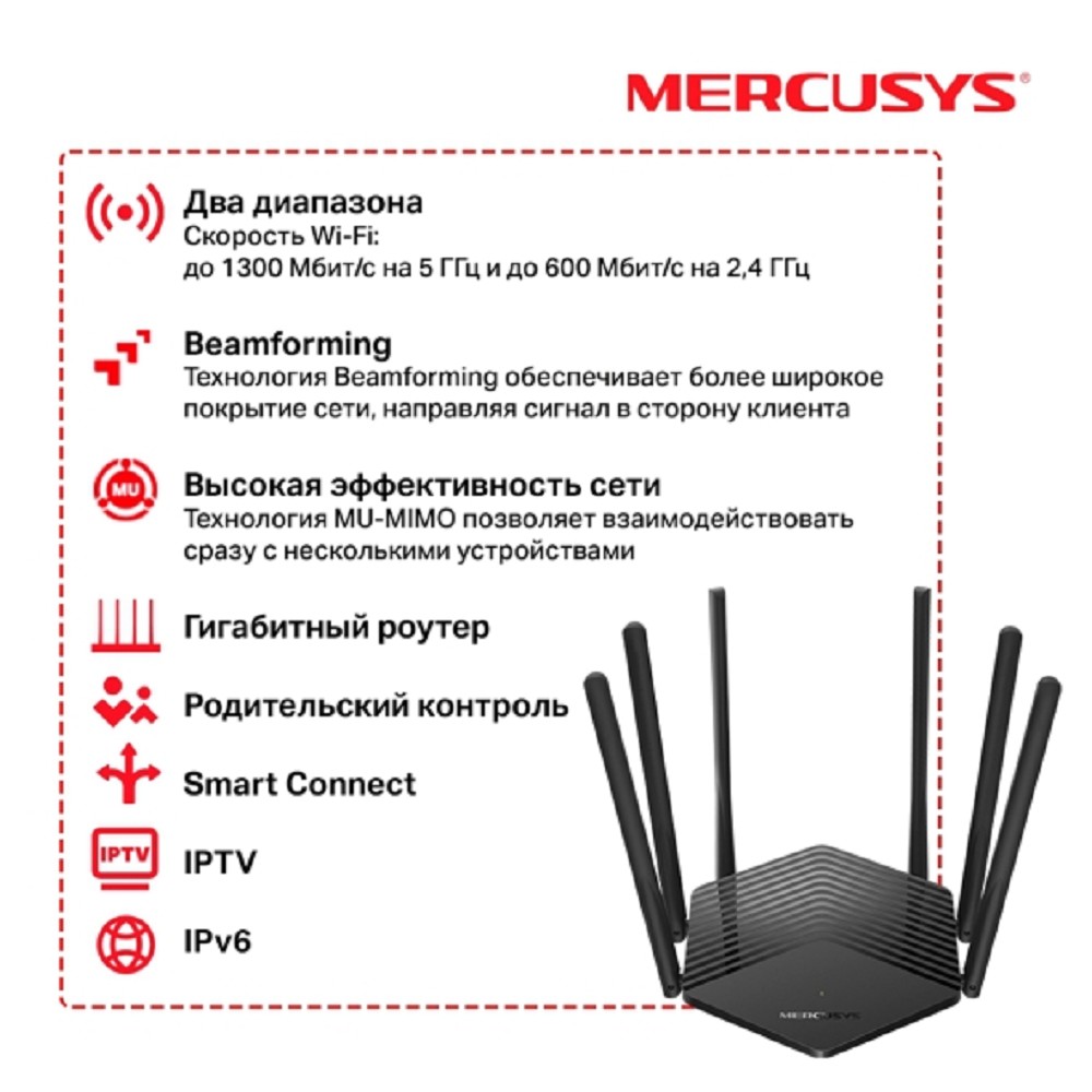 Маршрутизатор Mercusys MR1900G