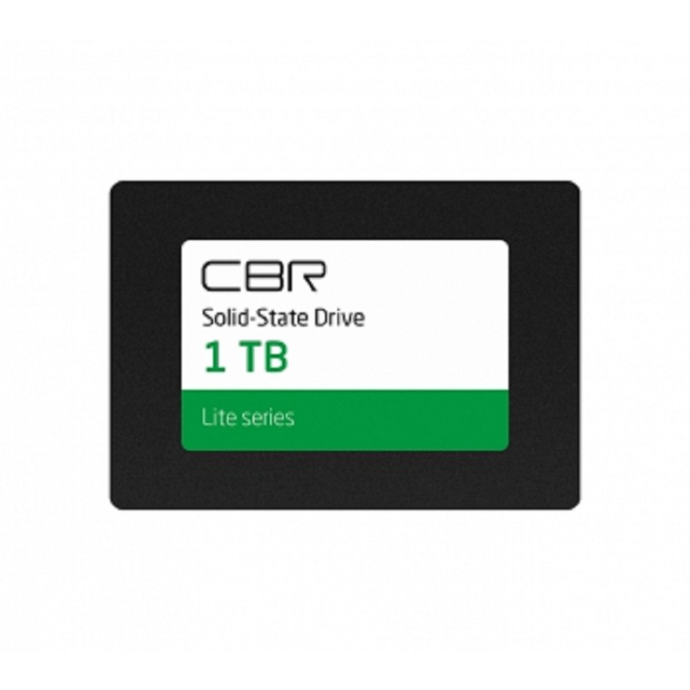 CBR SSD-001TB-2.5-LT22, Внутренний SSD-накопитель, серия "Lite", 1TB, 1024 GB, 2.5", SATA III 6 Gbit/s, SM2259XT, 3D TLC NAND, R/W speed up to 550/520 MB/s, TBW (TB) 500