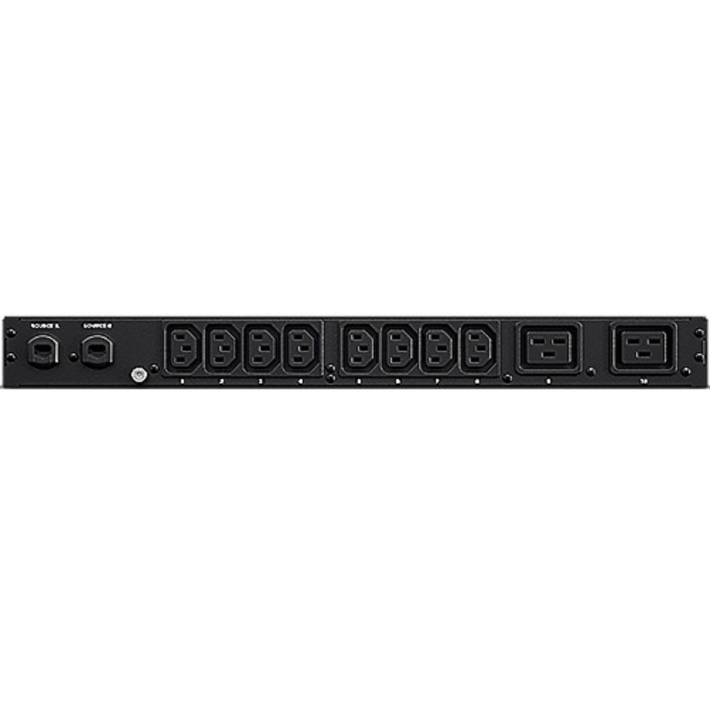 CyberPower ATS PDU20MHVCEE10AT Metered, 1U type, 16Amp, plug IEC 309 16A, (8) IEC 320 C13 (2) IEC 320 C19