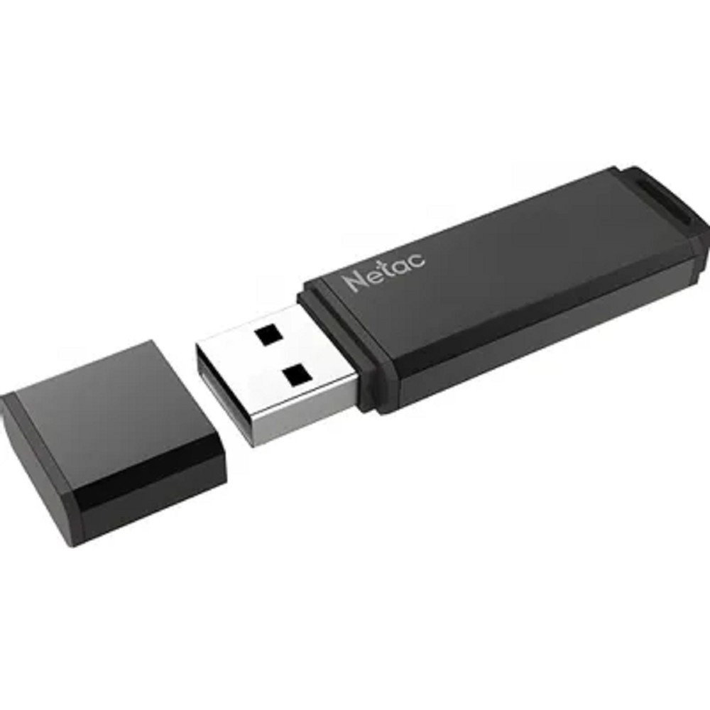 Netac U351 32GB USB2.0 Flash Drive, aluminum alloy housing арт. NT03U351N-032G-20BK