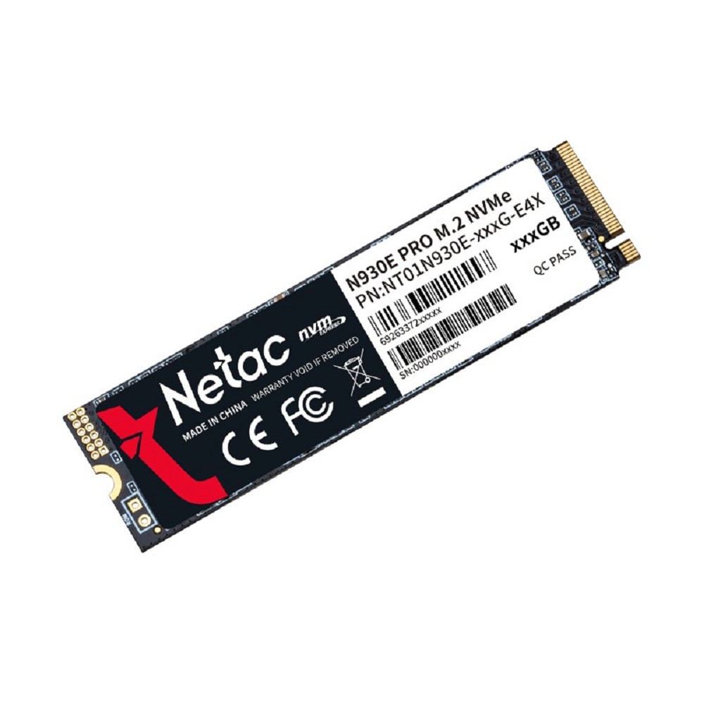 Netac SSD N930E Pro 512GB PCIe 3 x4 M.2 2280 NVMe 3D NAND, R/W up to 2080/1700MB/s, IOPS(R4K) 200K/200K, TBW 300TB, 3y wty арт. NT01N930E-512G-E4X