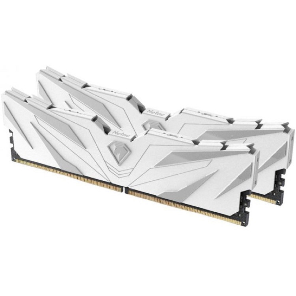 Netac Shadow II 16GB (2x8GB) DDR4-3200 (PC4-25600) C16 16-20-20-40 1.35V XMP Dual DIMM Kit White арт. NTSWD4P32DP-16W