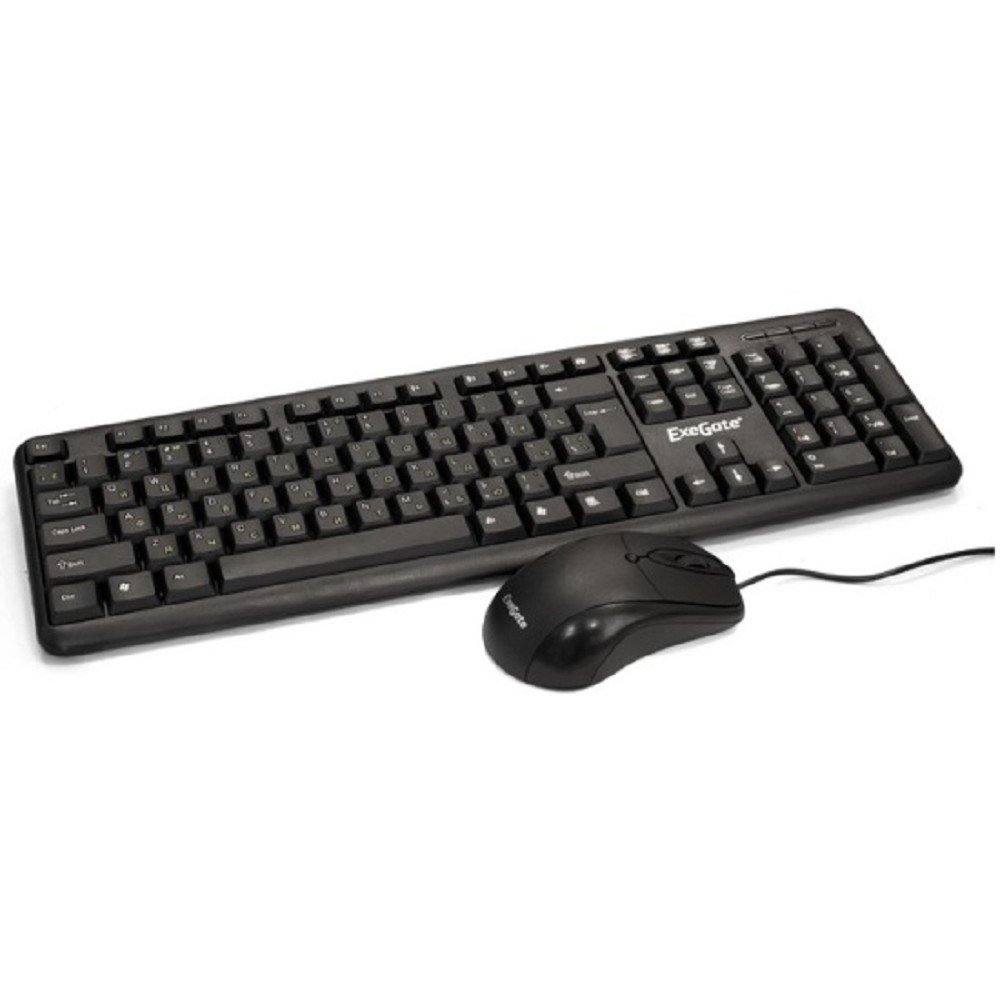 Exegate EX287139RUS Комплект проводной ExeGate Professional Standard Combo MK120 OEM (влагозащищенная кл.104кл+мышь 1000 3кн.,USB, 1,5 м.)