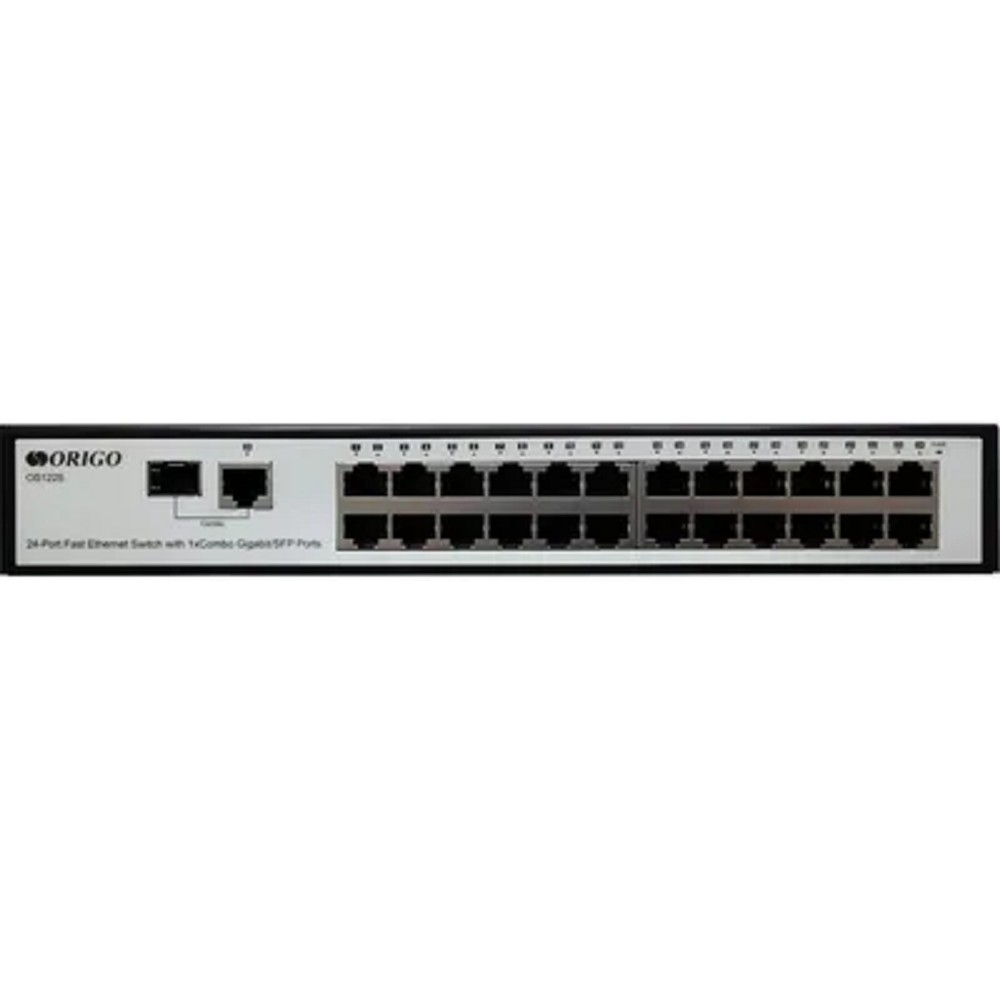 ORIGO Неуправляемый коммутатор, 24x100Base-TX, 1xCombo 1000Base-T/SFP, комплект для установки в 19" стойку арт. OS1225/A1A