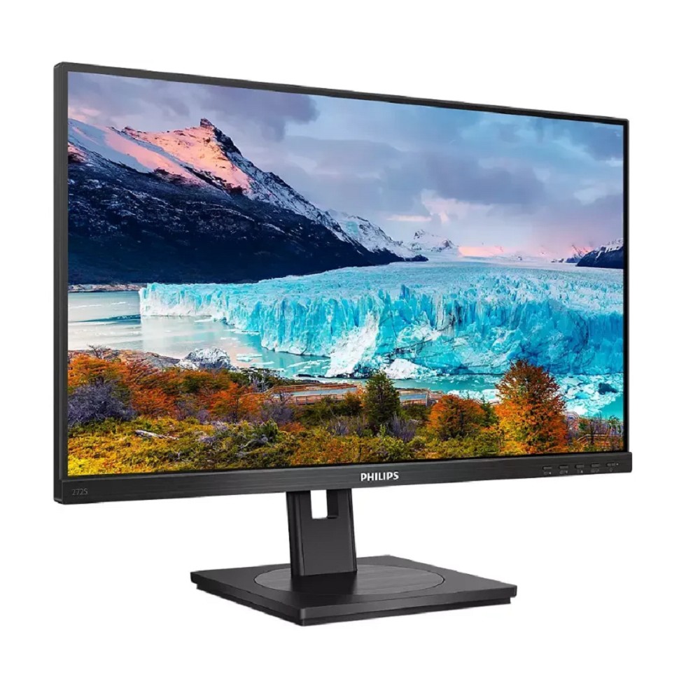 LCD PHILIPS 27" 272S1M {IPS 1920x1080 75Hz 4ms 178/178 250cd 1000:1 8bit D-Sub DVI HDMI1.4 DisplayPort1.2 Pivot 2x2W VESA} арт. 272S1M/00