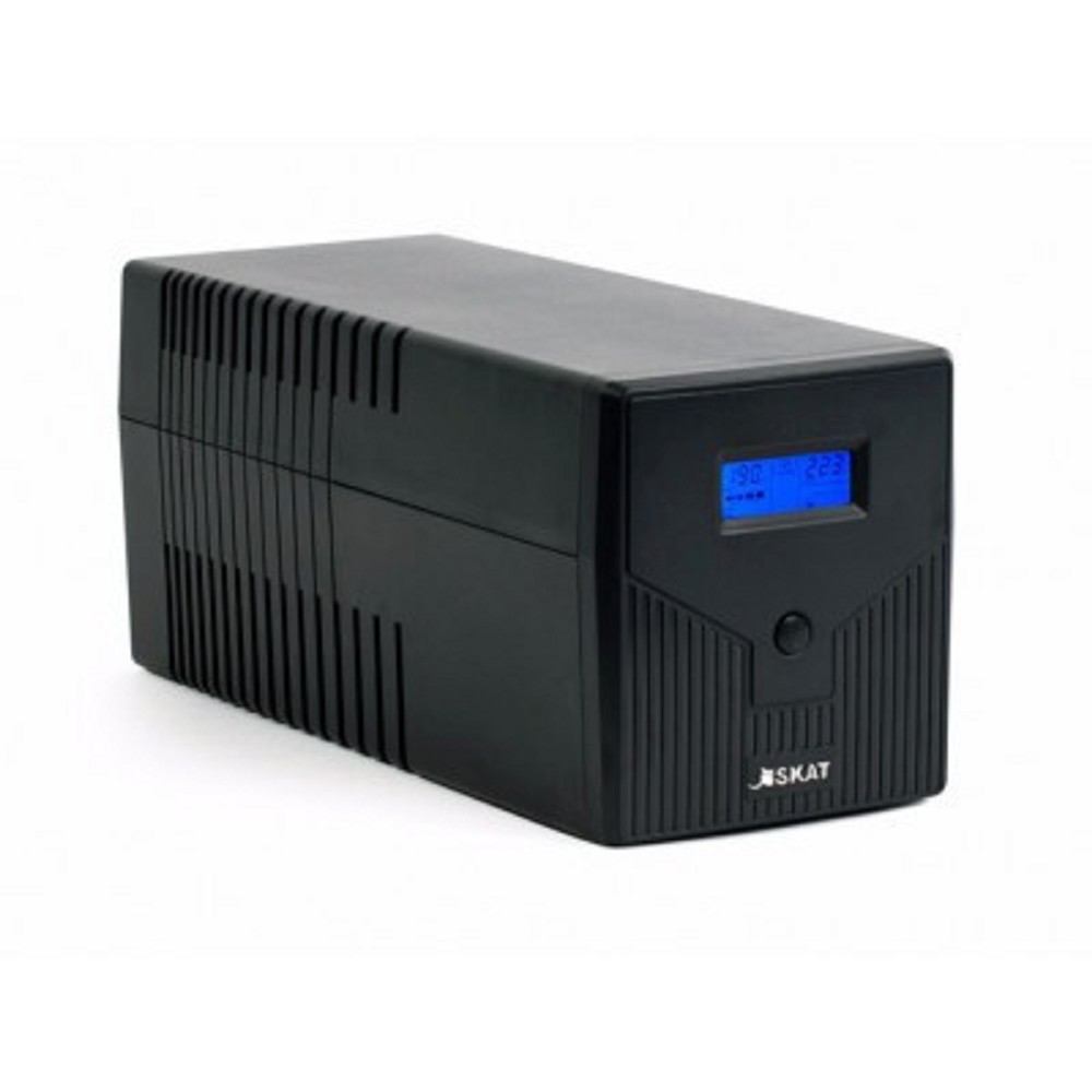 ИБП Бастион SKAT-UPS 1000-IN-2x7 {Line-interactive, 1000ВА/600Вт, на пол, LCD-дисп, 2x EURO + 2х C13, USB/RJ-45, АКБ 2х 7Ач, МПТ} (456) арт. 456 SKAT-UPS 1000-IN-2x7