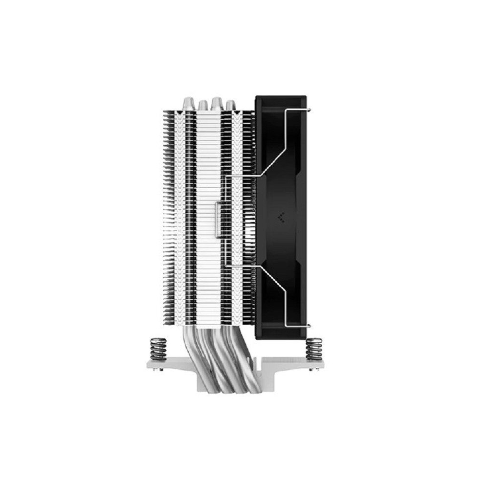 DEEPCOOL AG400 LGA1700/1200/115X/AM5/AM4 (18шт/кор, TDP 220W, PWM, Fan 120mm, 4 тепл. Трубки, черный) RET (R-AG400-BKNNMN-G-1)