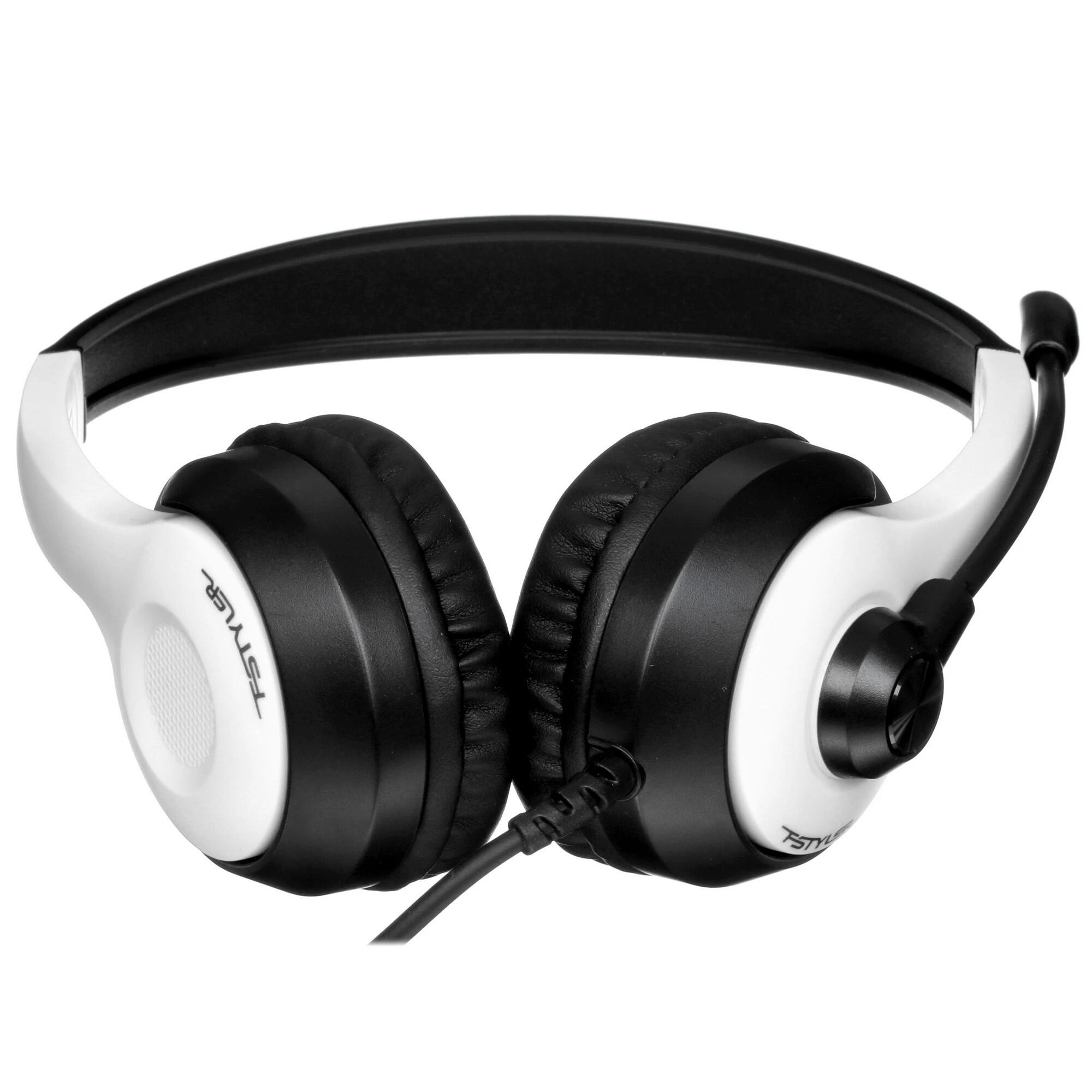 A4Tech Fstyler FH100U белый/черный 2м накладные USB (FH100U (PANDA)) арт. 1774524