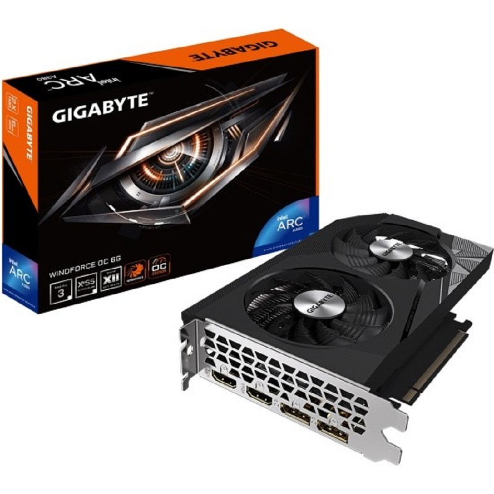 Видеокарта GIGABYTE Intel Arc A310 WINDFORCE 4GB арт. GV-IA310WF2-4GD