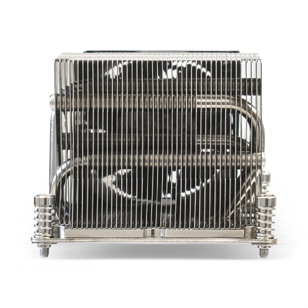 Exegate EX293443RUS Кулер ExeGate ESNK-P0048AP4.PWM.2U.2011.Cu (Al+Cu, 2U, 4 тепл. трубки, LGA2011/2066, TDP 135W, Fan 80mm, PWM, 2100-6800RPM, 2 ball bearing, 4pin, 52db, 345г, на винтах, с термопаст