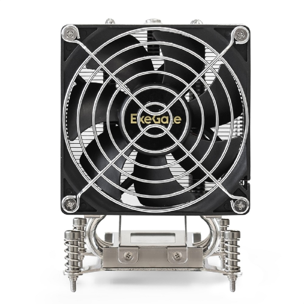 Exegate EX293434RUS Кулер ExeGate ESNK-P0051AP4.PWM.4U.115x.Cu (Al+Cu, 4U, 5 тепл. трубок, LGA1150/1151/1155/1156/1200, TDP 165W, Fan 75mm, PWM, 1900-3800RPM, 2 ball bearing, 4pin, 44db, 650г, на винт