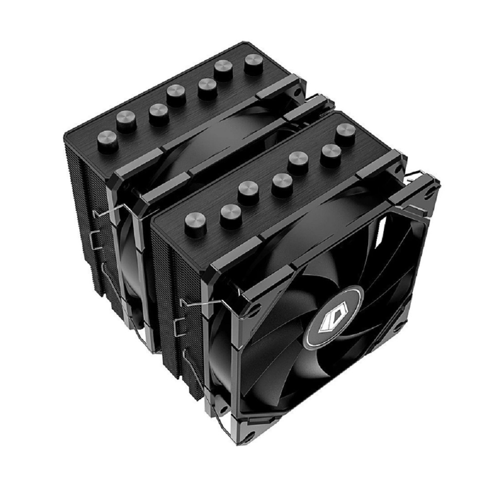 ID-COOLING SE-207-XT ADVANCED LGA20XX/1700/1200/115X/AM5/AM4 (8шт/кор, TDP 280W, PWM, черный, 7 тепл.трубок + медная база, 2 x FAN 120mm) RET