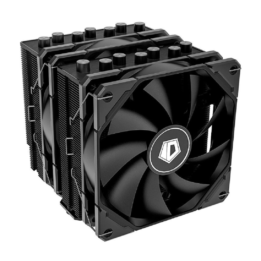 ID-COOLING SE-207-XT ADVANCED LGA20XX/1700/1200/115X/AM5/AM4 (8шт/кор, TDP 280W, PWM, черный, 7 тепл.трубок + медная база, 2 x FAN 120mm) RET